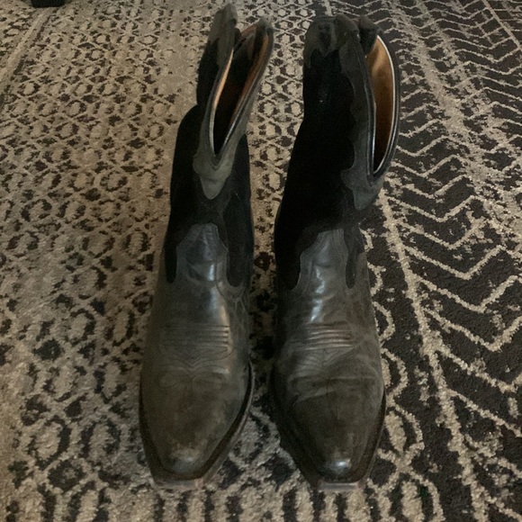 Black Cowboy Boots - Picture 2 of 7